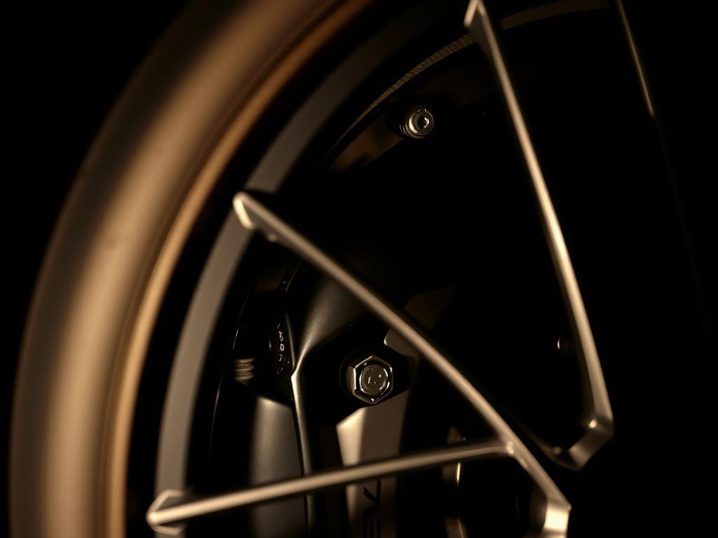 Bronze multi-spoke alloy wheel in shadow